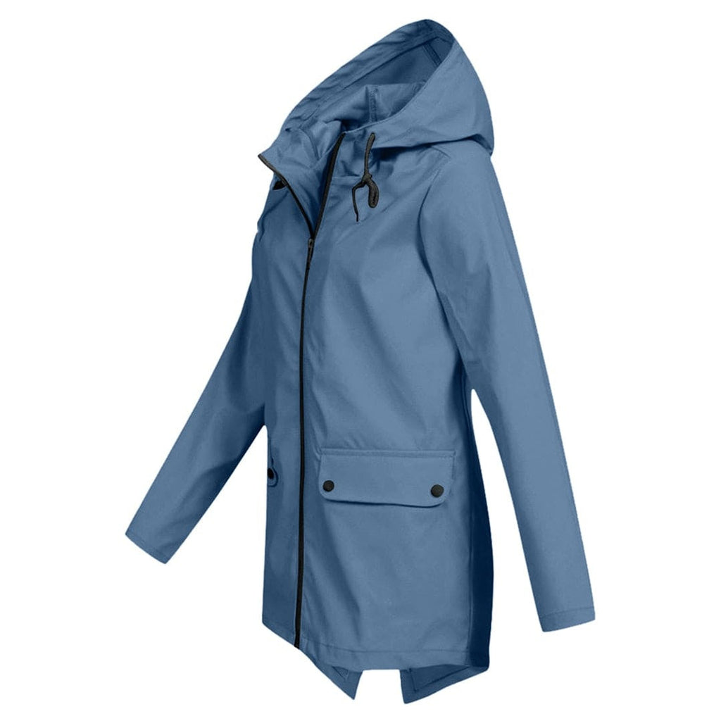 Chubasquero Impermeable Técnico para Mujer – Capucha Ajustable