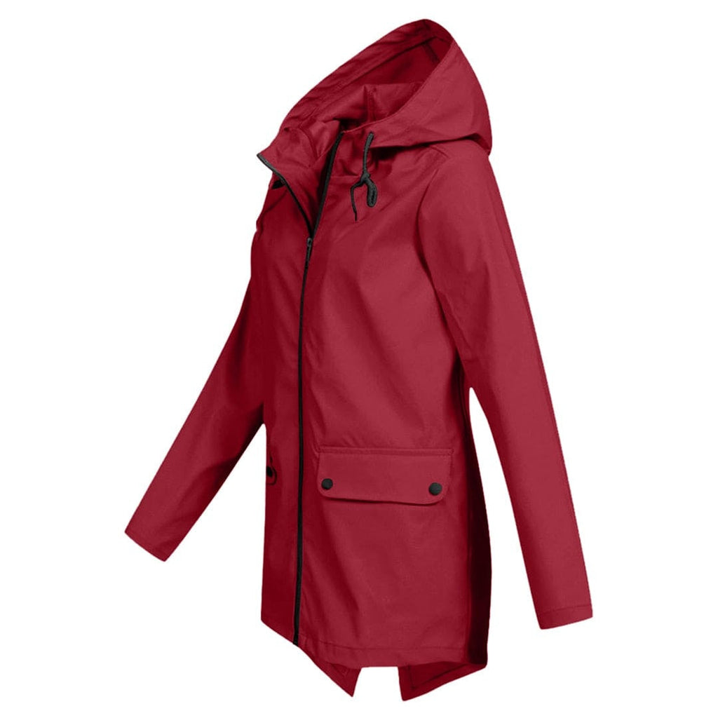 Chubasquero Impermeable Técnico para Mujer – Capucha Ajustable