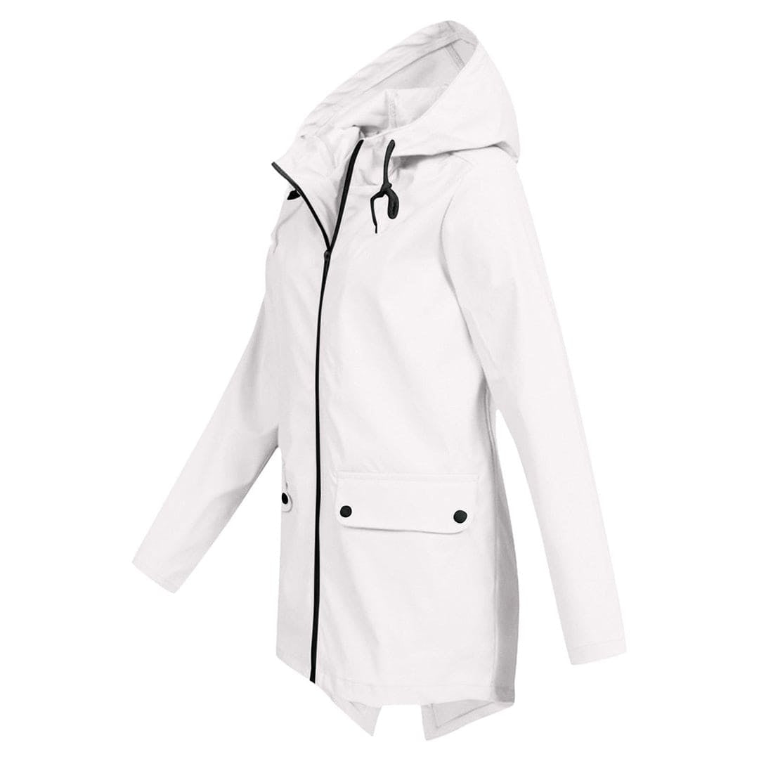 Chubasquero Impermeable Técnico para Mujer – Capucha Ajustable