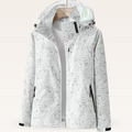 Chaqueta Cortavientos Estampada para Mujer – Con Capucha
