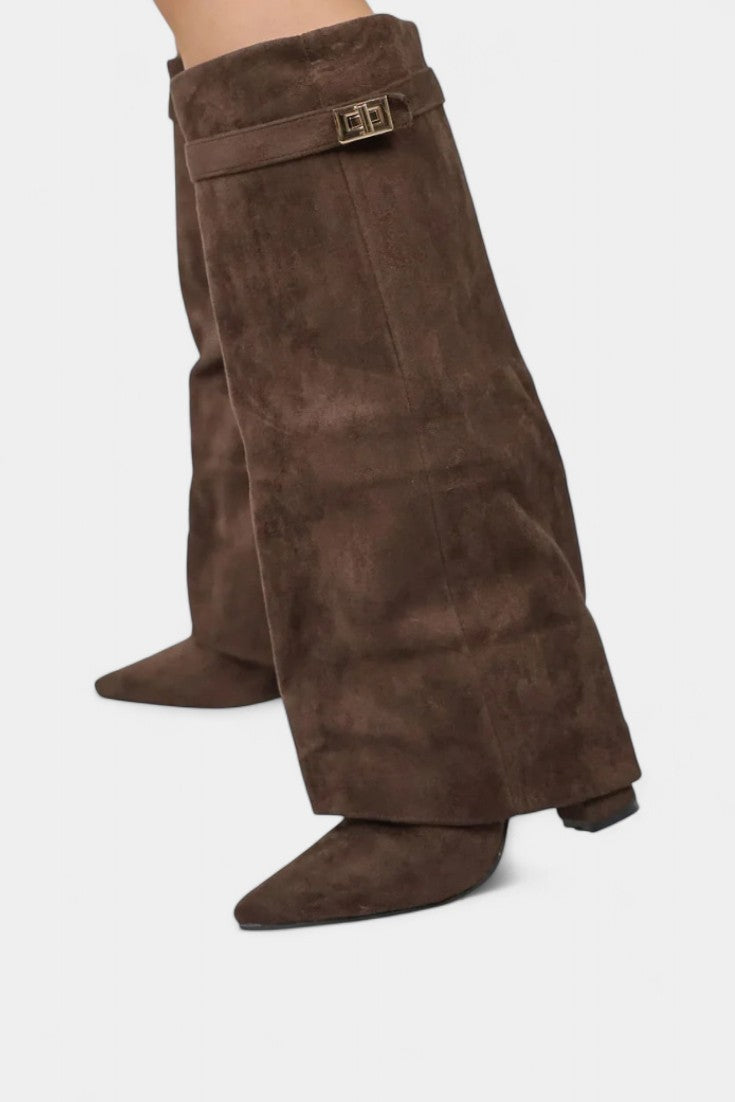 Botas hasta la Rodilla con Tacón Bloque para Mujer