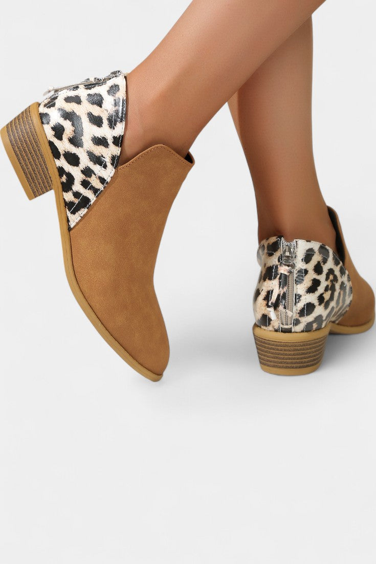 Botas con Estampado de Leopardo para Mujer – Plantilla Acolchada