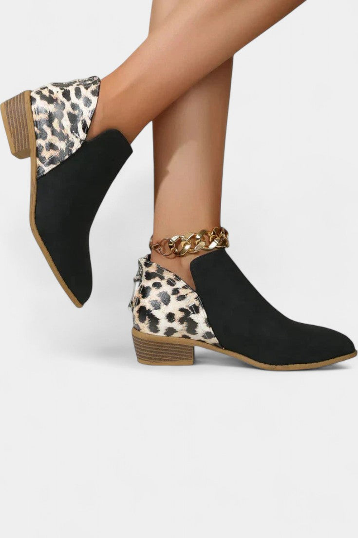 Botas con Estampado de Leopardo para Mujer – Plantilla Acolchada