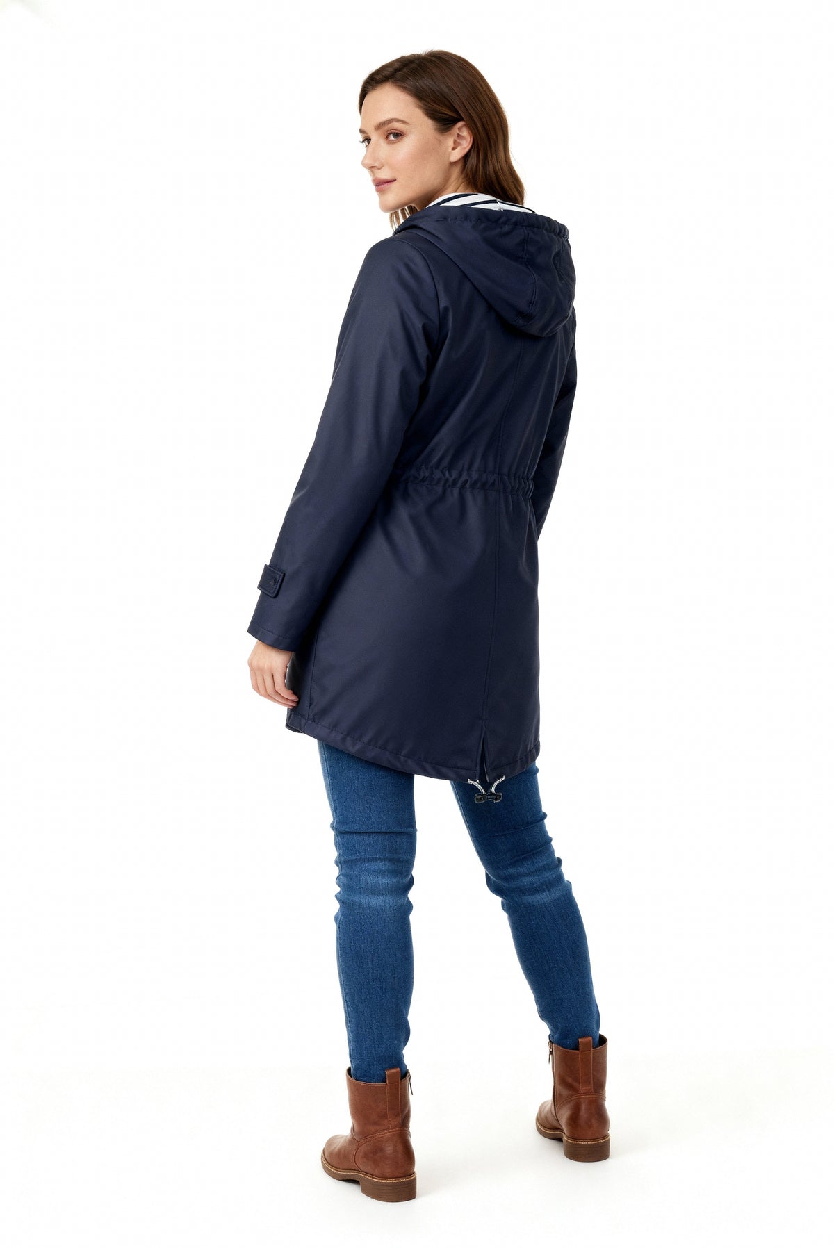 Chubasquero Impermeable Clásico para Mujer – Con Capucha