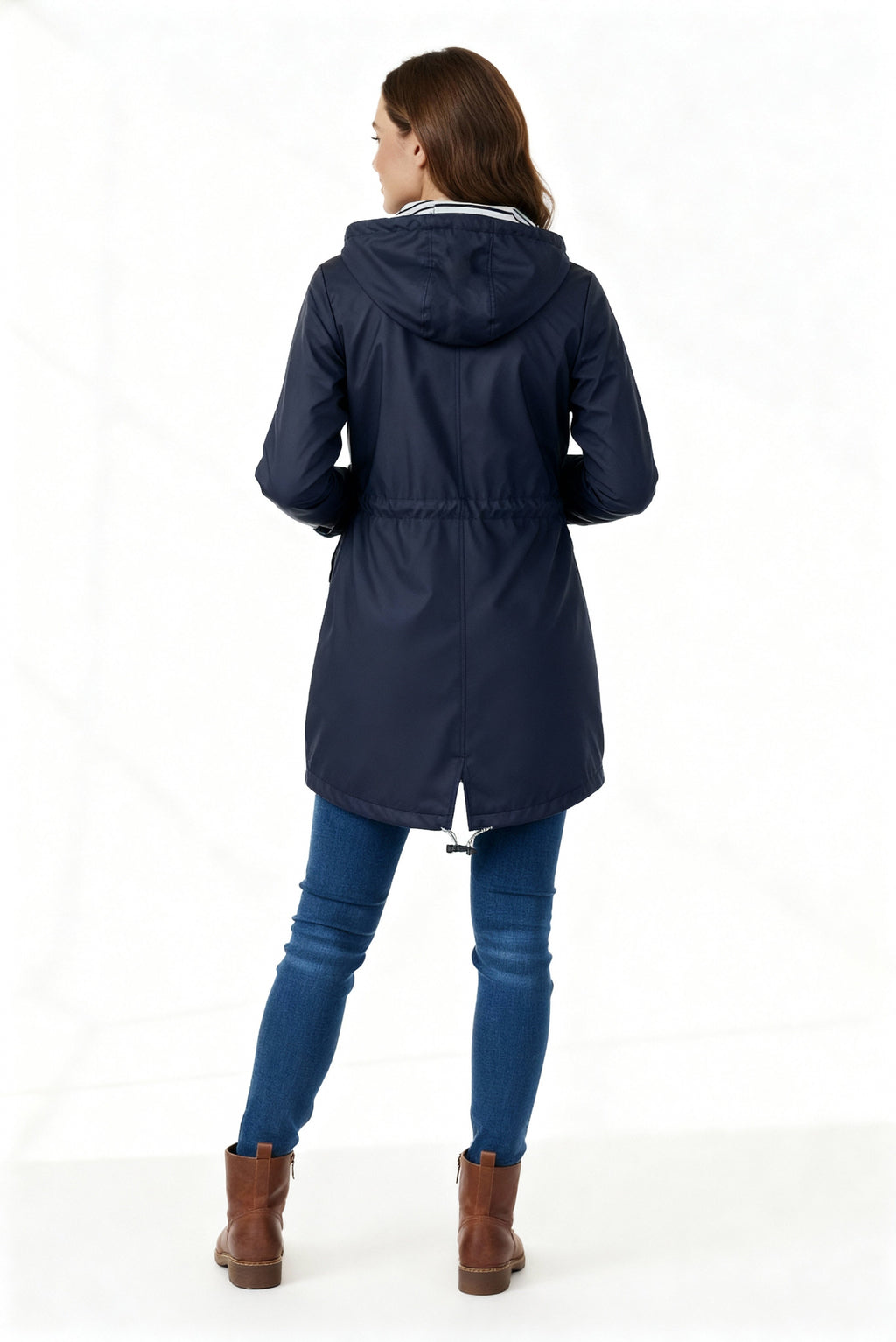 Chubasquero Impermeable Clásico para Mujer – Con Capucha