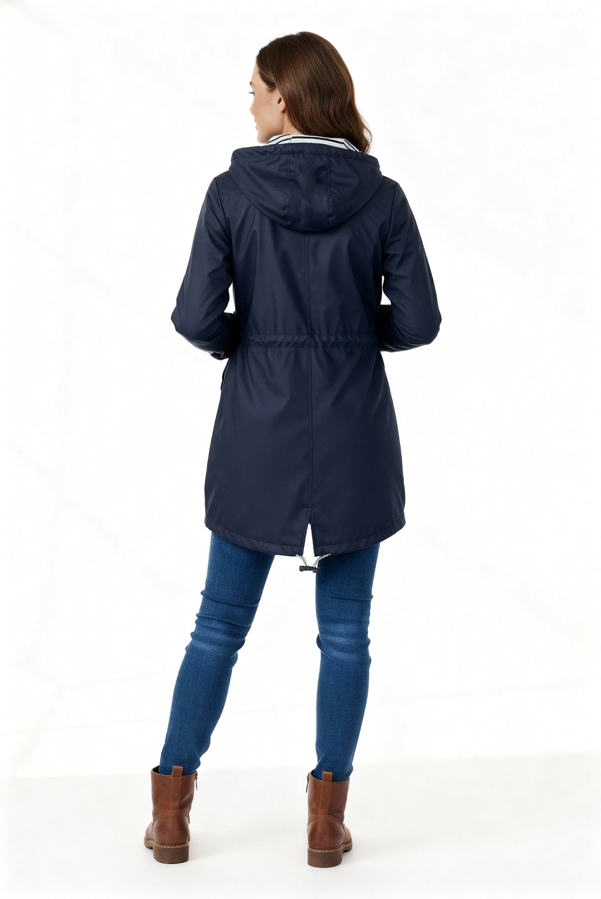 Chubasquero Impermeable Clásico para Mujer – Con Capucha