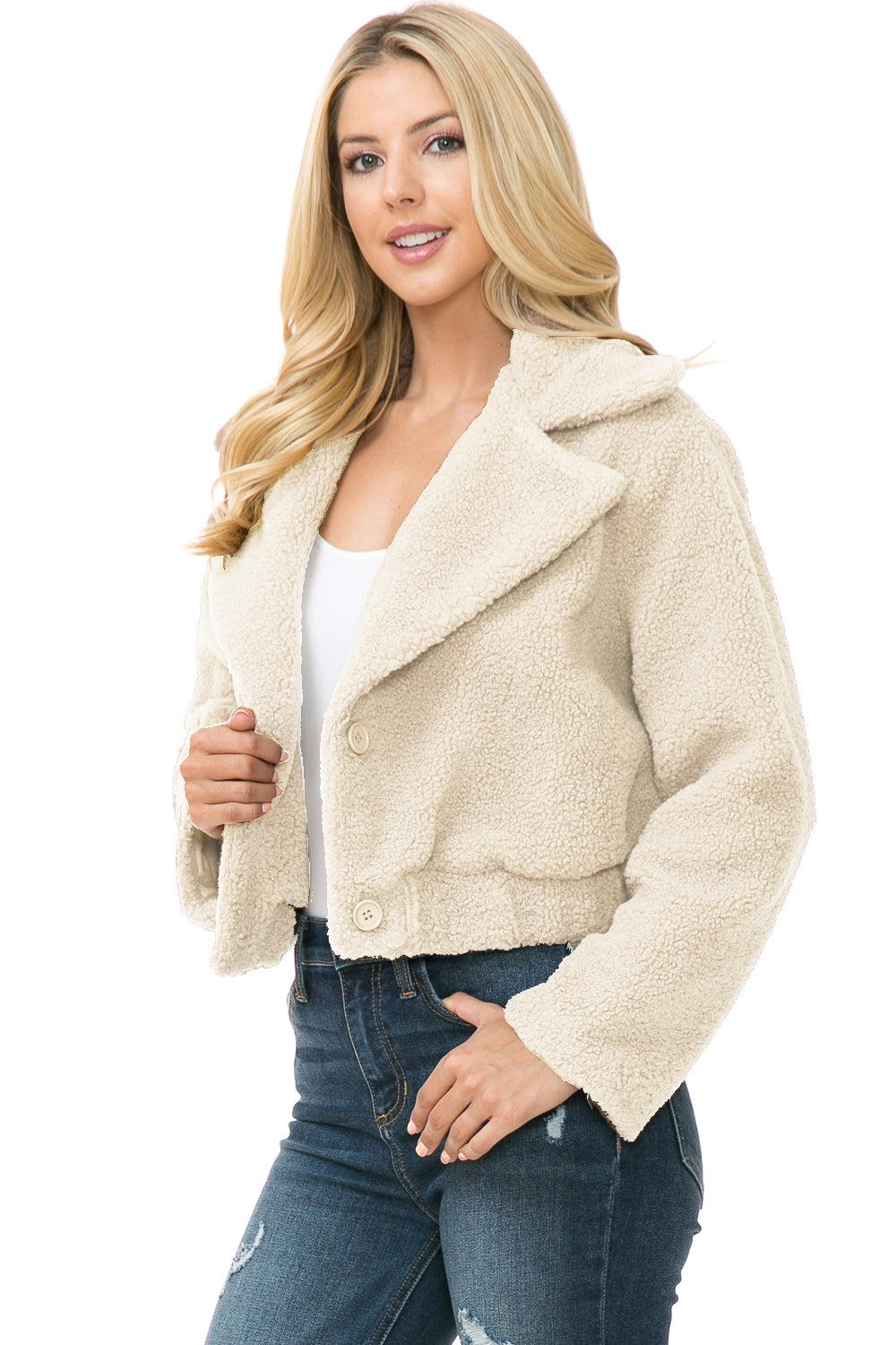 Chaqueta de Pelo Sintético para Mujer