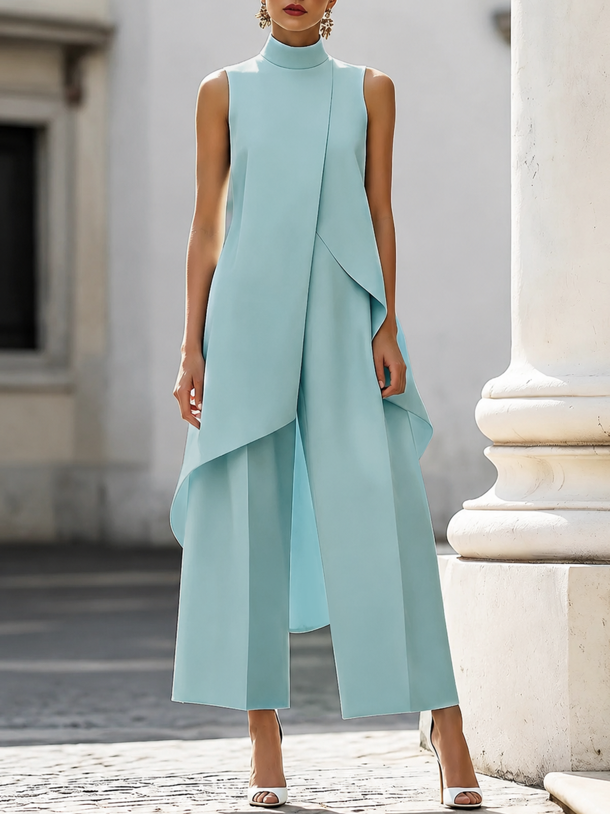 Mono Largo Elegante para Mujer – Blanco