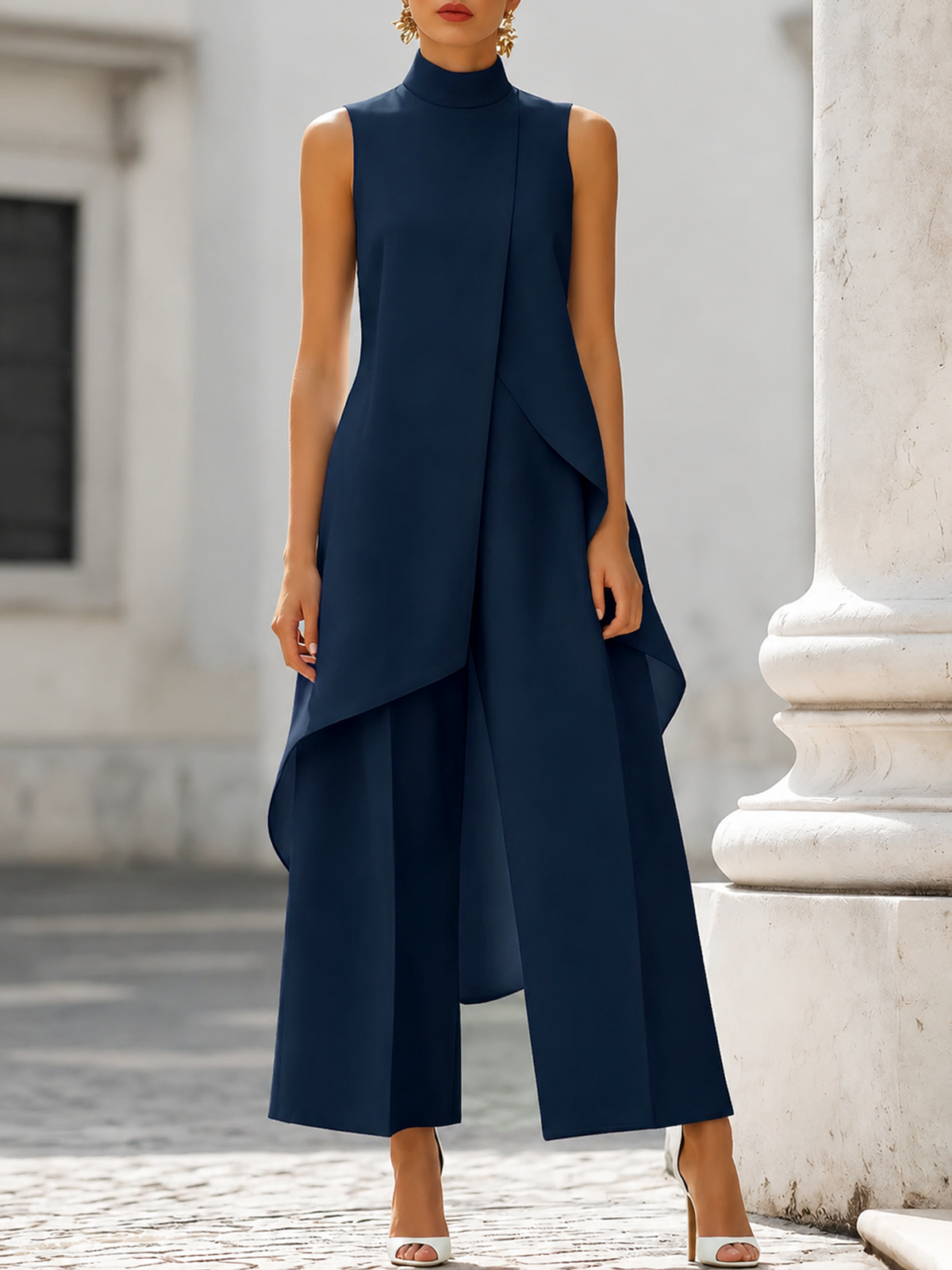 Mono Largo Elegante para Mujer – Blanco