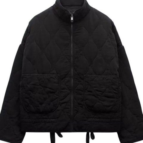 Chaqueta Bomber Acolchada para Mujer – Cuello Alto