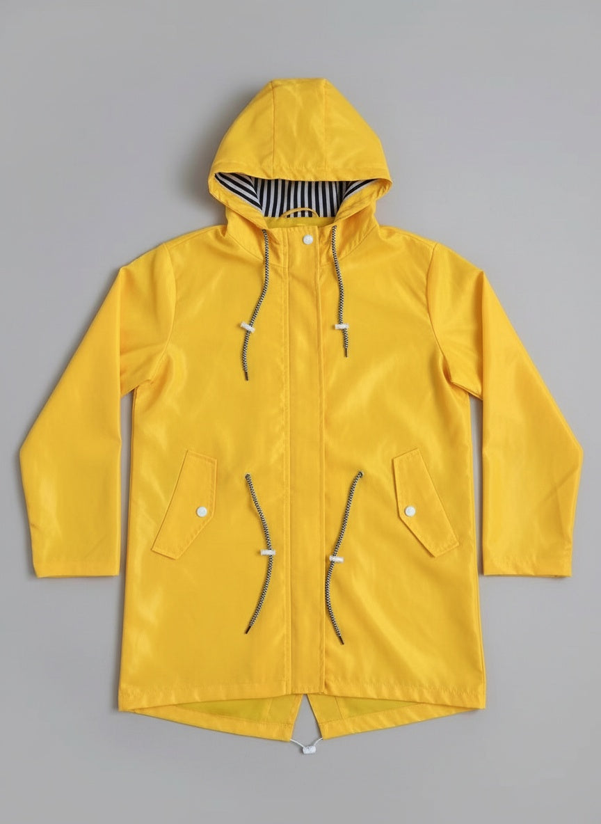Chubasquero Impermeable para Mujer – Capucha Ajustable