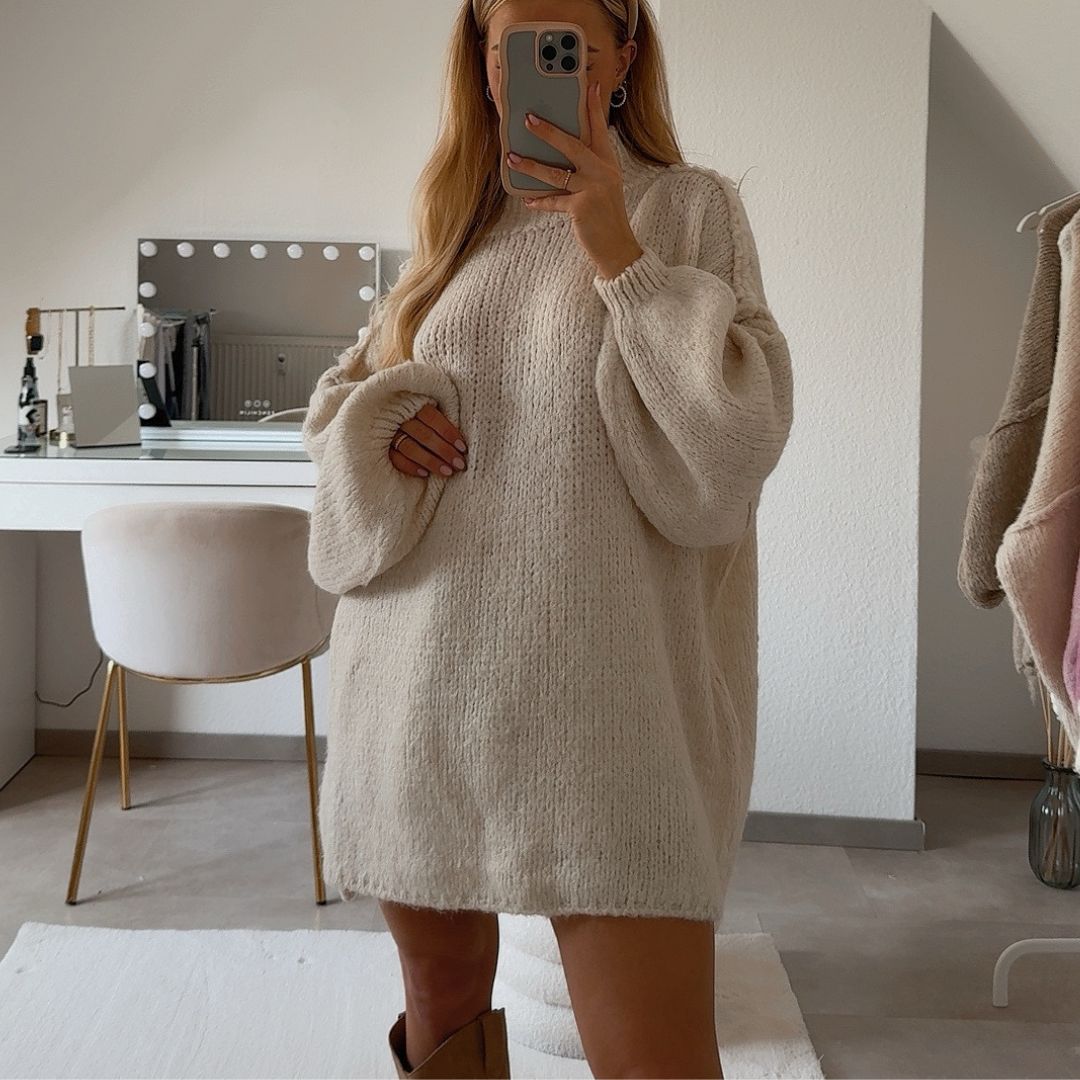 Jersey Oversize de Punto Suave para Mujer – Talla Única