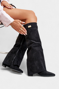 Botas hasta la Rodilla con Tacón Bloque para Mujer