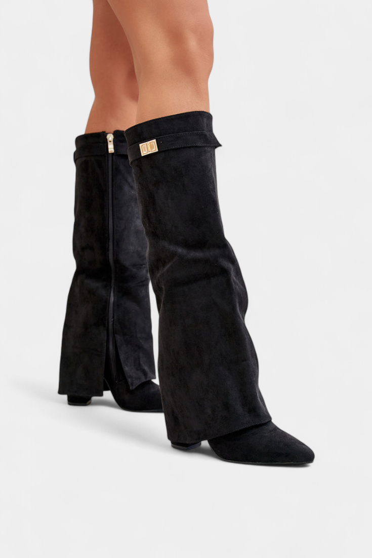 Botas hasta la Rodilla con Tacón Bloque para Mujer