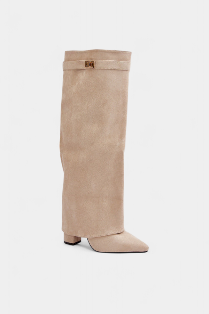 Botas hasta la Rodilla con Tacón Bloque para Mujer