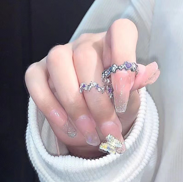 Anillo Fino Ajustable para Mujer – Diseño de Corazón o Estrella
