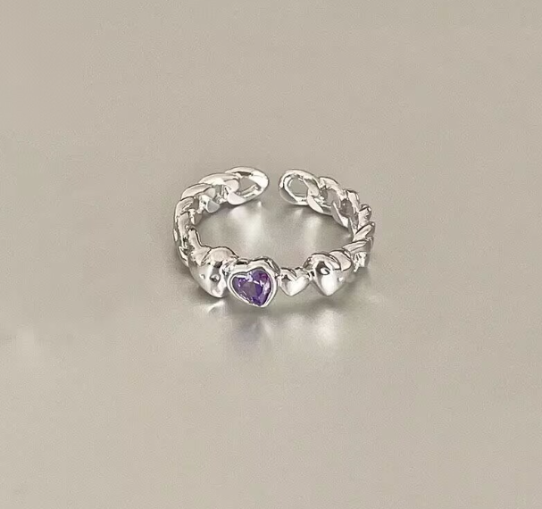 Anillo Fino Ajustable para Mujer – Diseño de Corazón o Estrella